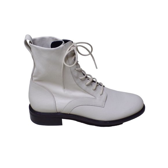 🆕 RAG & BONE Slayton Combat Ankle Boot Bootie Antique White 10 - Picture 7 of 9
